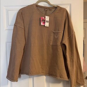 Roxy Tan Long Sleeve Top